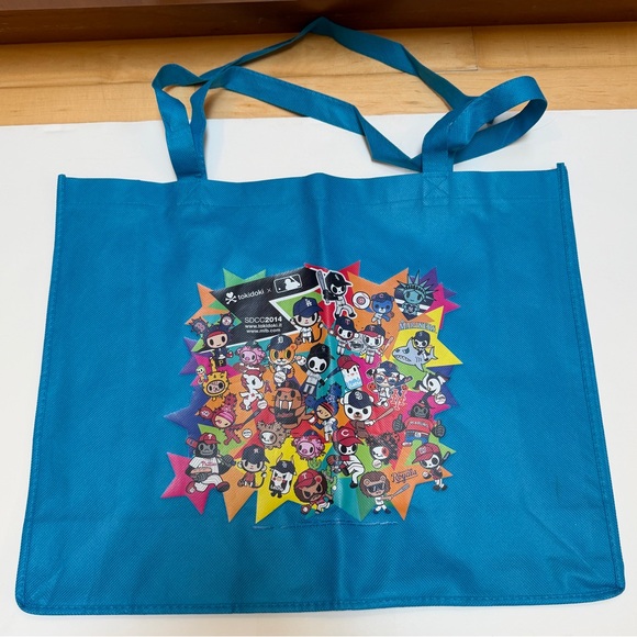 tokidoki Handbags - tokidoki x MLB Large Tote Bag w/ Colorful baseball mascots, Tokidoki Characters